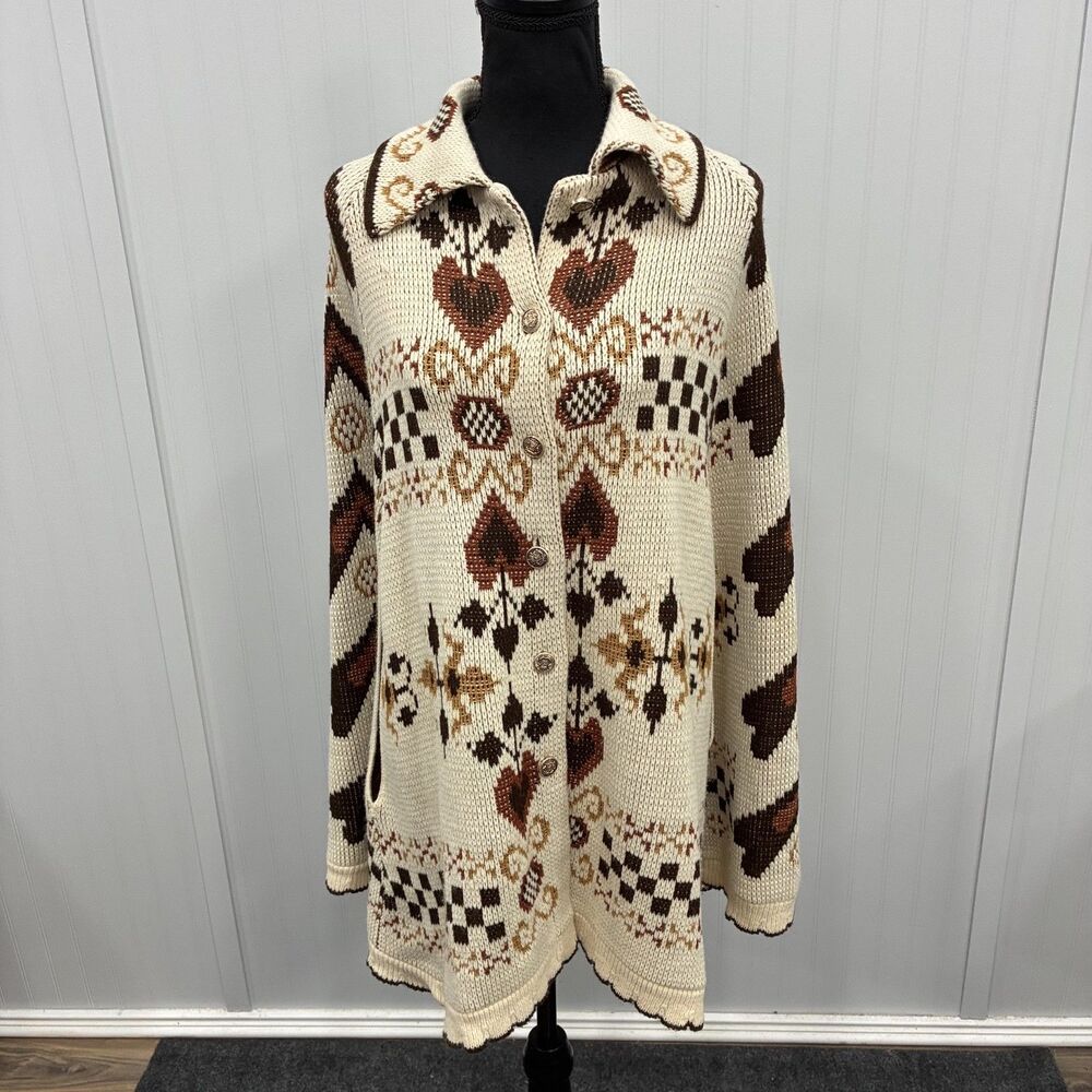 VTG Sturbridge Poncho Sweater 70's Women Dutch Fall Cape Boho Shawl Southwestern